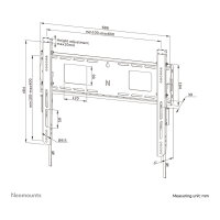 Neomounts LEVEL-750 WL30-750BL16 Wandhalterung starr
