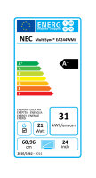 NEC MULTISYNC EA244WMI-WH, 24", WUXGA, D-SUB: nein, DP: 1x, DVI: 1x, HDMI: 1x, mit Standfuß, Grad A4