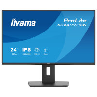 60,5cm/23,8" (1920x1080) iiyama ProLite XB2497HSN-B1 16:9 FHD IPS 1ms 100Hz HDMI DisplayPort USB-C USB LAN VESA Speaker Black