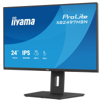 60,5cm/23,8" (1920x1080) iiyama ProLite XB2497HSN-B1 16:9 FHD IPS 1ms 100Hz HDMI DisplayPort USB-C USB LAN VESA Speaker Black