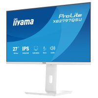 68,5cm/27" (2560x1440) iiyama ProLite XB2797QSU-W1 16:9 WQHD IPS 1ms 75Hz HDMI DisplayPort USB VESA Speaker White