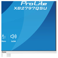 68,5cm/27" (2560x1440) iiyama ProLite XB2797QSU-W1 16:9 WQHD IPS 1ms 75Hz HDMI DisplayPort USB VESA Speaker White