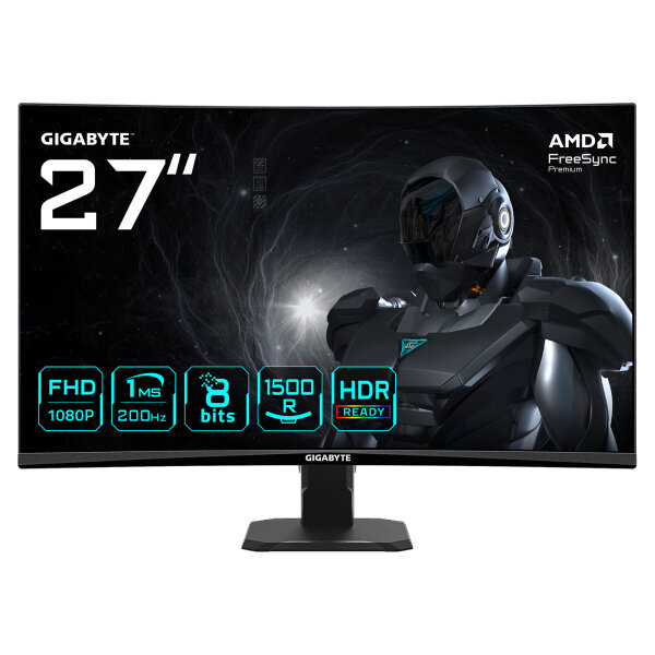 GigaByte GS27FCA Curved Gaming Monitor 68,6cm (27")