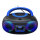 Denver DAB+ Boombox Mit DAB+/FM-Radio, Bluetooth-Funktion,blue