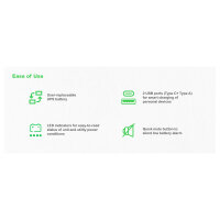 APC Back-UPS BE1050G2-GR USV 1050VA, 600W, Line-Interactive, 8x CEE 7 Schutzkontakt