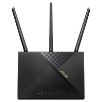 ASUS 4G-AX56 4G LTE WiFi 6 Modem Router AX1800 Dual-Band, LTE Cat6 bis zu 300 Mbit/s, 5x GbE LAN