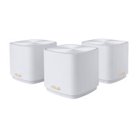 ASUS ZenWiFi XD4 Plus WiFi 6 Mesh System 3er-Pack Weiß AX1800 Dual-Band, 2x Gigabit LAN, AiMesh