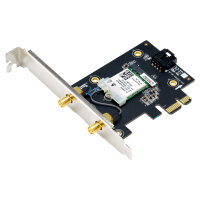 ASUS PCE-BE6500 WiFi 7 Bluetooth 5.4 Adapter BE6500 Triband, PCI Express, 2x Externe Antenne
