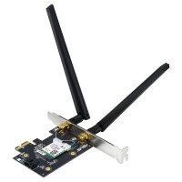 ASUS PCE-BE6500 WiFi 7 Bluetooth 5.4 Adapter BE6500 Triband, PCI Express, 2x Externe Antenne