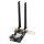 ASUS PCE-BE6500 WiFi 7 Bluetooth 5.4 Adapter BE6500 Triband, PCI Express, 2x Externe Antenne