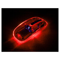 MANHATTAN Funkmaus USB-A 4Tasten RGB LED schwarz transparent