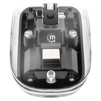 MANHATTAN Funkmaus USB-A 4Tasten RGB LED schwarz transparent
