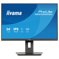 61,1cm/24,1" (1920x1200) iiyama ProLite XB2495WSU-B1 16:10 IPS 4ms 100Hz HDMI DisplayPort USB VESA Speaker Black