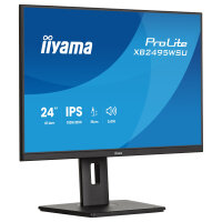 61,1cm/24,1" (1920x1200) iiyama ProLite XB2495WSU-B1 16:10 IPS 4ms 100Hz HDMI DisplayPort USB VESA Speaker Black