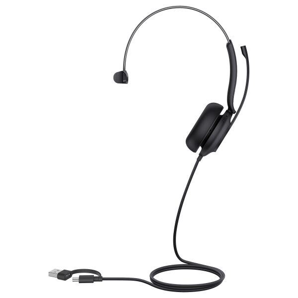 Yealink UH35 (schwarz, UC-Variante, USB-A und USB-C, Mono)