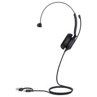 Yealink UH35 (schwarz, UC-Variante, USB-A und USB-C, Mono)