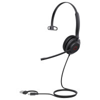 Yealink UH35 (schwarz, UC-Variante, USB-A und USB-C, Mono)