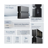 TP-Link RE800BE BE19000 Tri-Band Wi-Fi 7 Range Extender