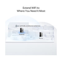 TP-Link RE800BE BE19000 Tri-Band Wi-Fi 7 Range Extender