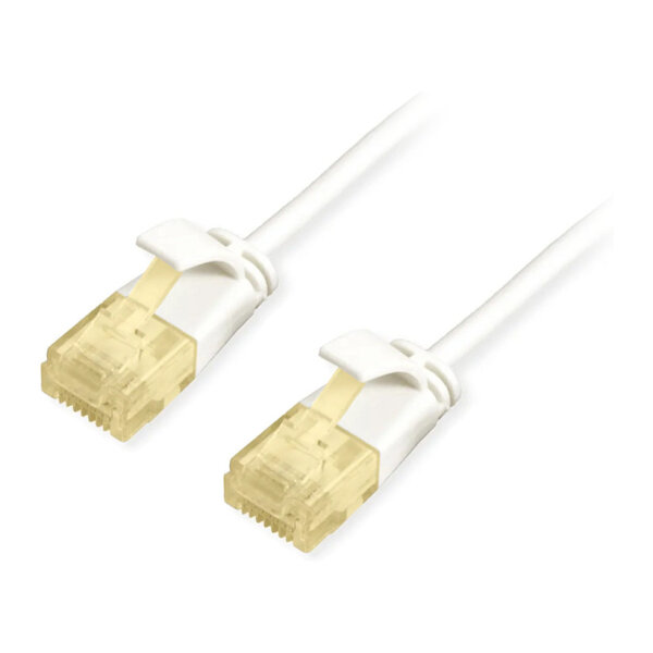 Equip Patchkabel Cat6A SlimFlex U/UTP 5.00m weiß LSZH 2xRJ45 Polybeutel