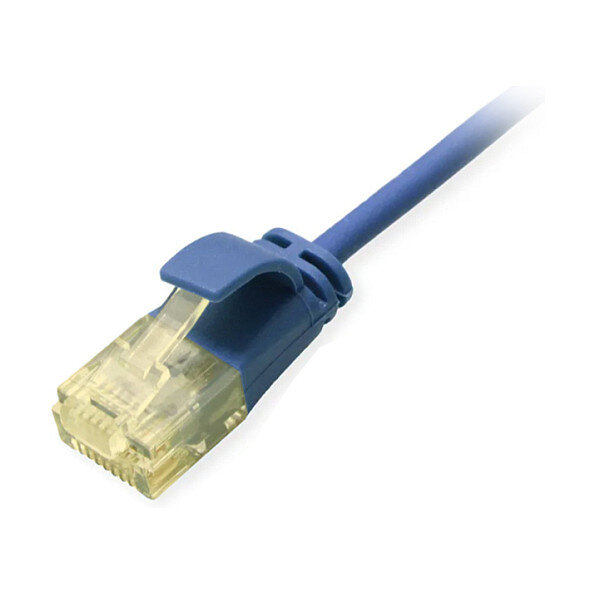 Equip Patchkabel Cat6A SlimFlex U/UTP 0.25m blau LSZH 2xRJ45 Polybeutel