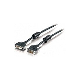 Equip DVI-D Kabel DL Erweiterung 1920x1200 St/Bu 1.80m sw Polybeutel