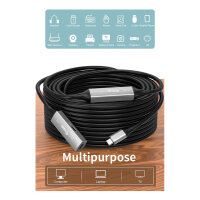 Equip Kabel USB-C3.2->C Gen1 Akt.Erweit.St/Bu 15.00m schwarz