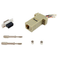 Equip Adapter DB9 Serial->RJ45 Bu/Bu 8Pin grau Polybeutel