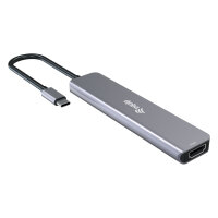 Equip Adapter USB-C->HDMI/4xUSB-C/USB-A 4K/ 60Hz 0.25m...