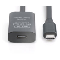 Aktives USB 3.2 Gen1 5G Verlängerungskabel, USB-C - USB-C, 10m