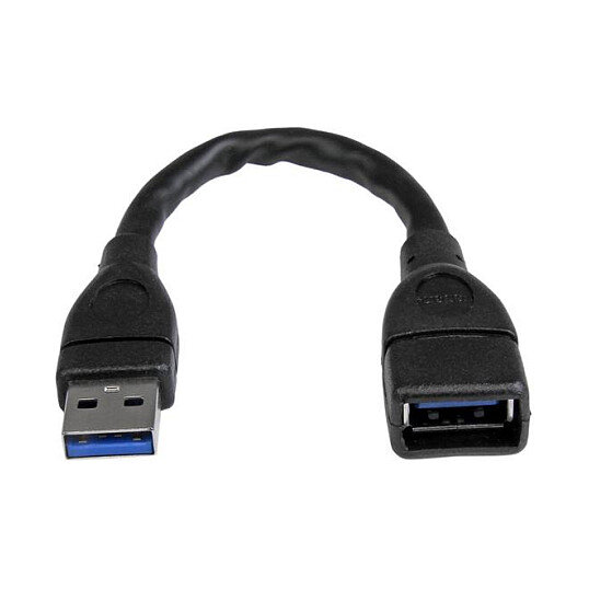 STARTECH.COM USB 3.0 A-to-A Extension Cable - M/F - 6in Black