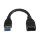 STARTECH.COM USB 3.0 A-to-A Extension Cable - M/F - 6in Black