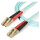 STARTECH.COM 5m OM4 Duplex Multimode Glasfaserkabel - Trkis - 100 Gb - 50/125 - LSZH - LC/LC LWL Netzwerkkabel