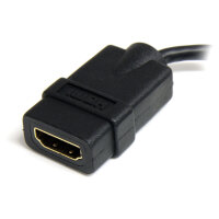 STARTECH.COM 12cm High-Speed HDMI Adapterkabel - HDMI auf...