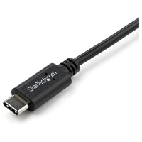 STARTECH.COM USB- C Kabel rechtsgewinkelt - St/St-1m - USB 2.0 - USB Typ-C Kabel - 90grad USB C - USB-C auf USB C - USB-C Ladekabel