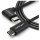 STARTECH.COM USB- C Kabel rechtsgewinkelt - St/St-1m - USB 2.0 - USB Typ-C Kabel - 90grad USB C - USB-C auf USB C - USB-C Ladekabel