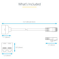 STARTECH.COM 2-to-1 RJ45 10/100mbps Splitter/Combiner - One adapter required at each end of the connection RJ45SPLITTER