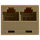 STARTECH.COM 2-to-1 RJ45 10/100mbps Splitter/Combiner - One adapter required at each end of the connection RJ45SPLITTER