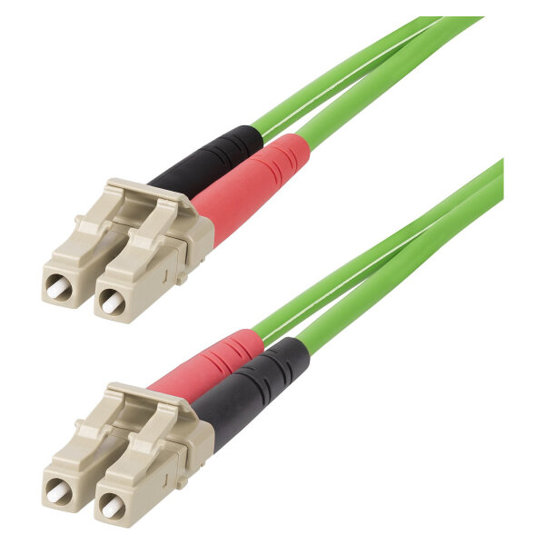 STARTECH.COM 15m LC zu LC UPC OM5 Multimode Glasfaserkabel Duplex LOMMF Zipcord 40G/100G LSZH LWL Verlegekabel/Patchkabel