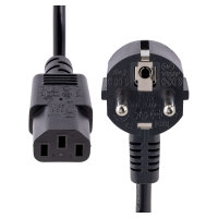 STARTECH.COM 3m 10ft Computer Power Cord 18AWG EU Schuko to C13 10A 250V Black Replacement AC PC Power Cord TV/Monitor Power Cable