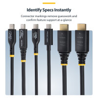 STARTECH.COM 5m Zertifiziertes Ultra High Speed HDMI Kabel 8K 60Hz und 4K 120Hz UHD HDMI 2.1 Kabel mit HDR10+ und eARC 48Gbps