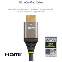 STARTECH.COM 3m Ultra High Speed HDMI Cable - 8K 60Hz - Certified HDMI Cable - HDMI 2.1 - 30 AWG