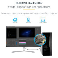 STARTECH.COM 3m Ultra High Speed HDMI Cable - 8K 60Hz - Certified HDMI Cable - HDMI 2.1 - 30 AWG