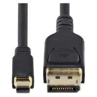STARTECH.COM 3m Mini DisplayPort auf DisplayPort 1.4 Kabel 8K 60Hz/4K 120Hz HBR3 HDR Dunnes UHD mDP zu DP 1.4monitorkabel