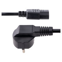 STARTECH.COM 3m 10ft Computer Power Cord 18AWG EU Schuko to C13 10A 250V Black Replacement AC PC Power Cord TV/Monitor Power Cable