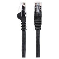 STARTECH.COM 5m LSZH CAT6 Ethernet Cable - 10 Gigabit 100W PoE RJ45 UTP Network Patch Cord Snagless - Black ETL Verified
