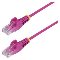 STARTECH.COM 1m Rosa Schlankes CAT6-Ethernet-Kabel Snagless RJ45 LSZH 28AWG Reines Kupfer Patchkabel/Netzwerkkabel