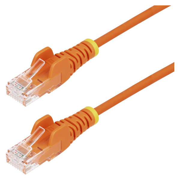 STARTECH.COM 1m Orange Schlankes CAT6-Ethernet-Kabel Snagless RJ45 LSZH 28AWG Reines Kupfer Patchkabel/Netzwerkkabel