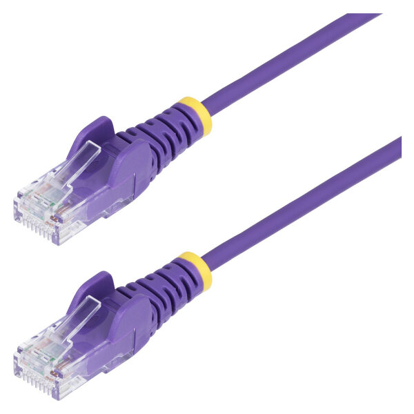 STARTECH.COM 1m Violett Schlankes CAT6-Ethernet-Kabel Snagless RJ45 LSZH 28AWG Reines Kupfer Patchkabel/Netzwerkkabel