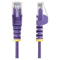 STARTECH.COM 1m Violett Schlankes CAT6-Ethernet-Kabel Snagless RJ45 LSZH 28AWG Reines Kupfer Patchkabel/Netzwerkkabel
